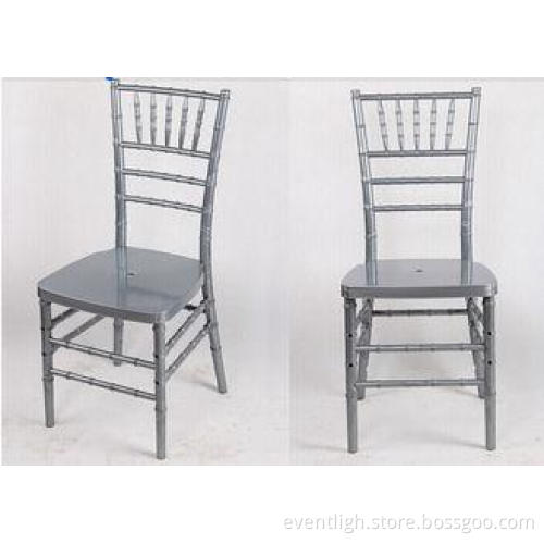 Scratch Resistant Silver Chiavari Chairs Restaurant Waterpr